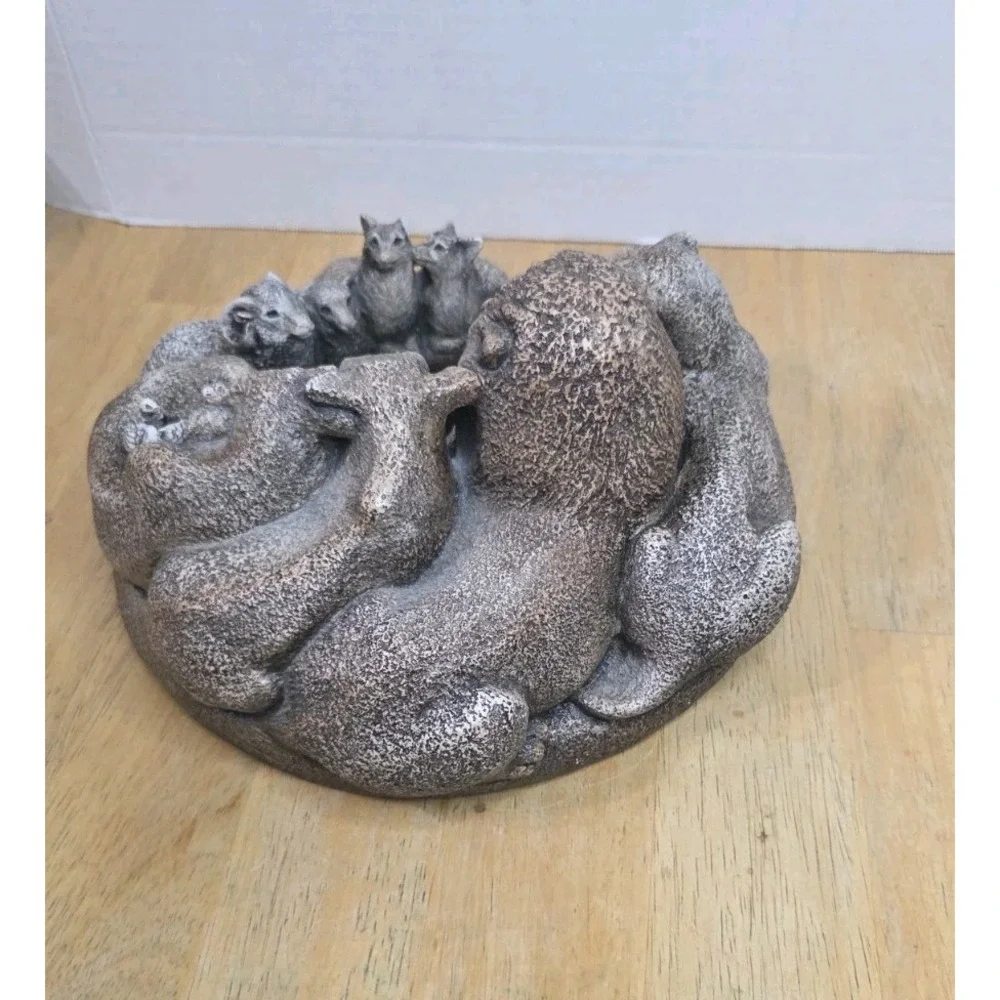 Windstone Editions By M Pena Ark Animals Candle Lamp NO VOTIVE SEE MINOR CHIP
